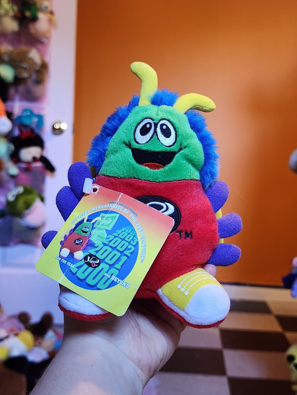 NWT Vintage Y2K Computer Virus Bug Plushie